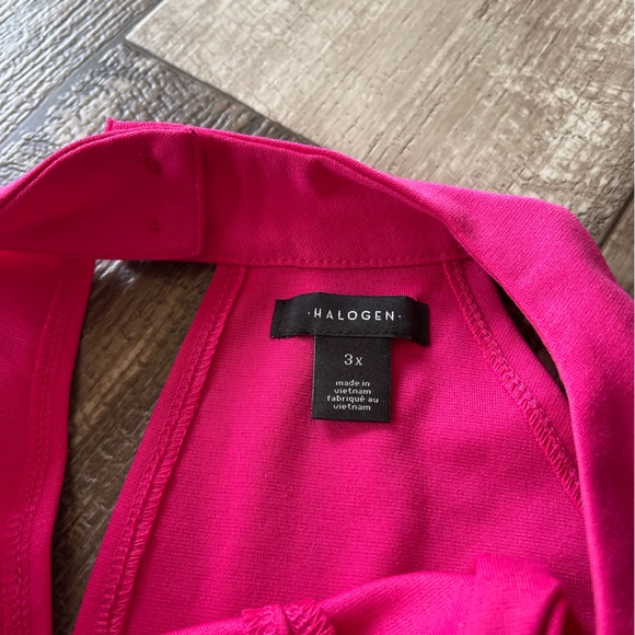 NWT pink tank top with twisted mock neck - Picture 6 of 7